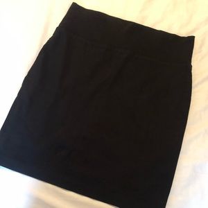 Black above the knee pencil skirt